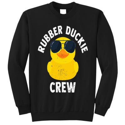 Rubber Duckie Crew Funny Rubber Duck Tall Sweatshirt