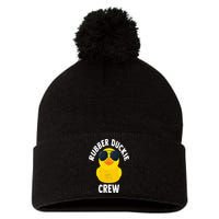 Rubber Duckie Crew Funny Rubber Duck Pom Pom 12in Knit Beanie