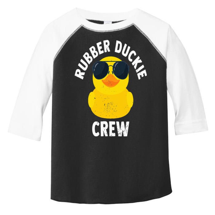 Rubber Duckie Crew Funny Rubber Duck Toddler Fine Jersey T-Shirt