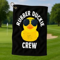 Rubber Duckie Crew Funny Rubber Duck Golf Towel