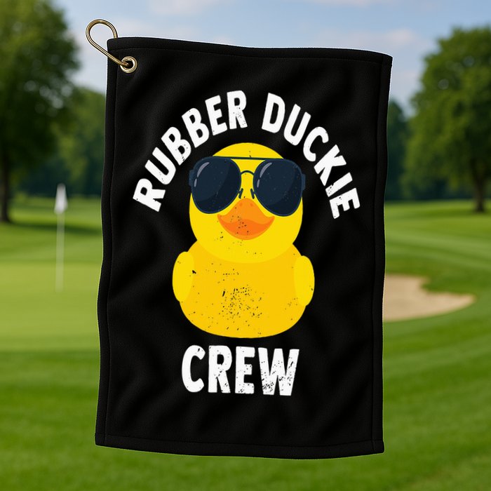 Rubber Duckie Crew Funny Rubber Duck Golf Towel