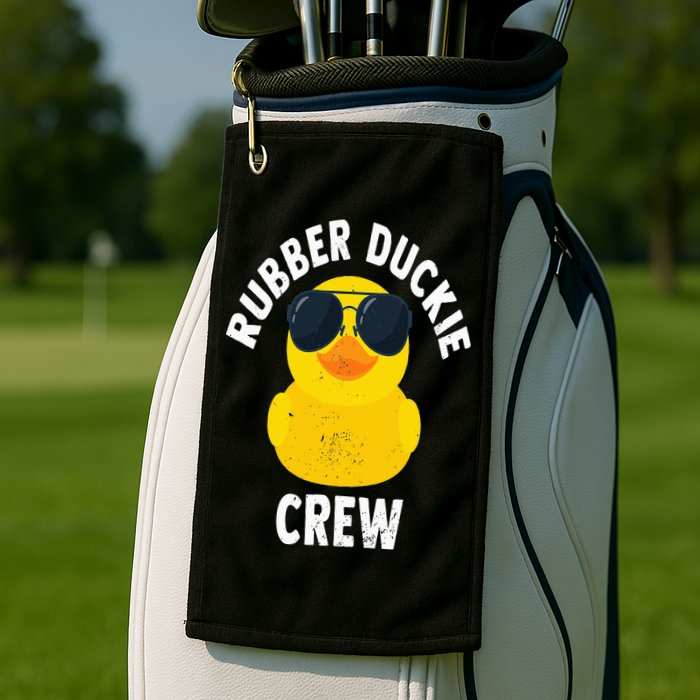 Rubber Duckie Crew Funny Rubber Duck Golf Towel