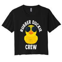 Rubber Duckie Crew Funny Rubber Duck Crop Top