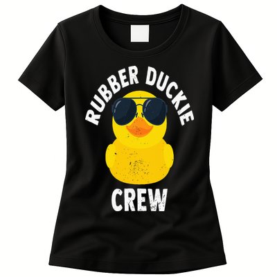 Rubber Duckie Crew Funny Rubber Duck Womens T-Shirt