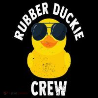 Rubber Duckie Crew Funny Rubber Duck Women's V-Neck T-Shirt