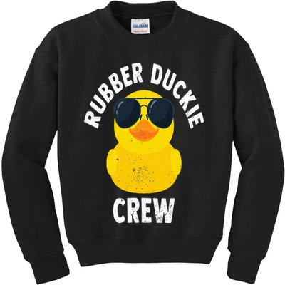 Rubber Duckie Crew Funny Rubber Duck Kids Sweatshirt