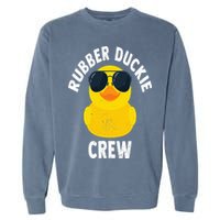 Rubber Duckie Crew Funny Rubber Duck Garment-Dyed Sweatshirt