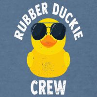 Rubber Duckie Crew Funny Rubber Duck Garment-Dyed Sweatshirt