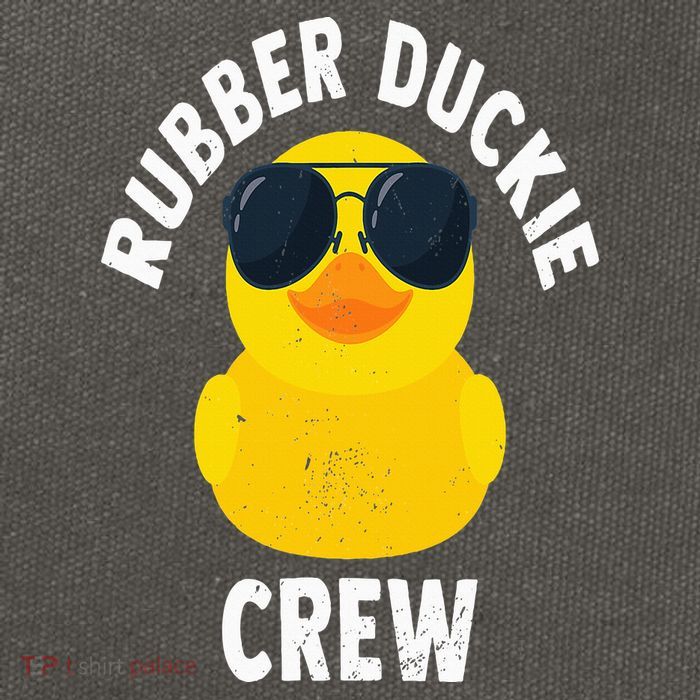 Rubber Duckie Crew Funny Rubber Duck Cotton Canvas Backpack