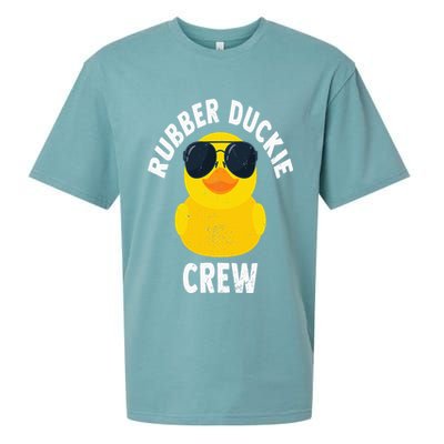 Rubber Duckie Crew Funny Rubber Duck Sueded Cloud Jersey T-Shirt