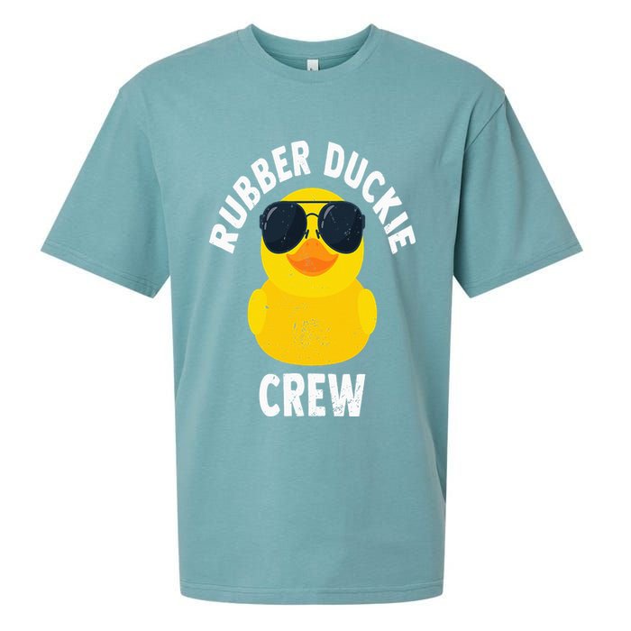 Rubber Duckie Crew Funny Rubber Duck Sueded Cloud Jersey T-Shirt