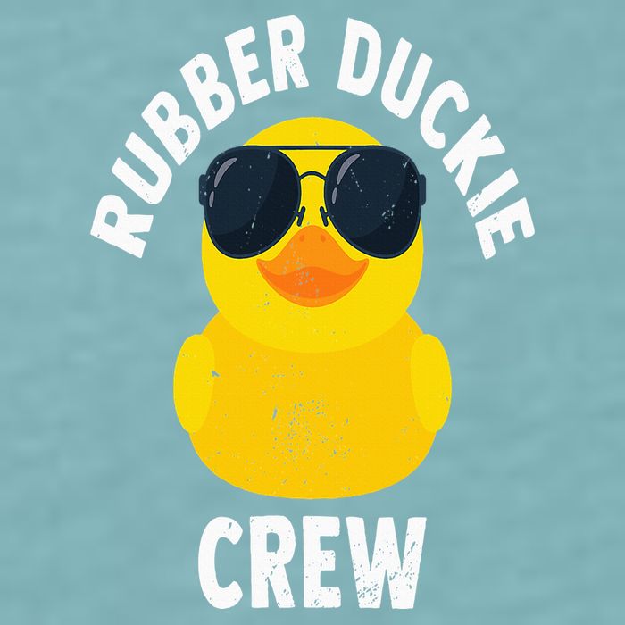Rubber Duckie Crew Funny Rubber Duck Sueded Cloud Jersey T-Shirt