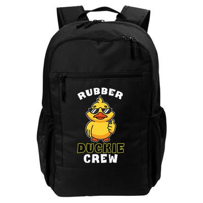 Rubber Duckie Crew Funny Yellow Duck Duckling Toy Cute Daily Commute Backpack