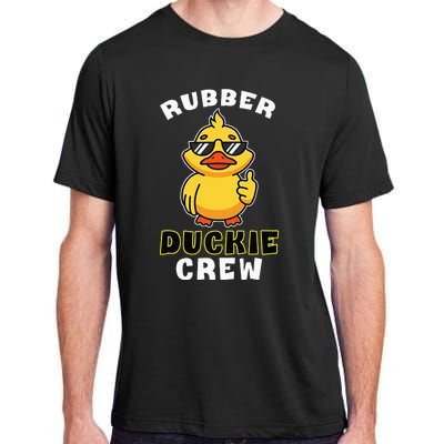 Rubber Duckie Crew Funny Yellow Duck Duckling Toy Cute Adult ChromaSoft Performance T-Shirt