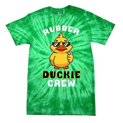 Rubber Duckie Crew Funny Yellow Duck Duckling Toy Cute Tie-Dye T-Shirt