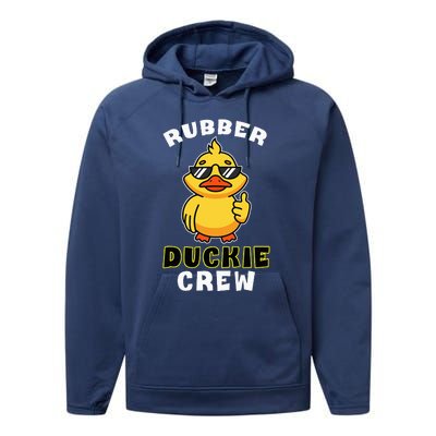 Rubber Duckie Crew Funny Yellow Duck Duckling Toy Cute Performance Fleece Hoodie