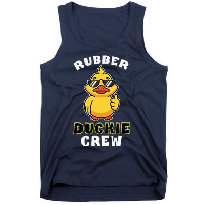 Rubber Duckie Crew Funny Yellow Duck Duckling Toy Cute Tank Top