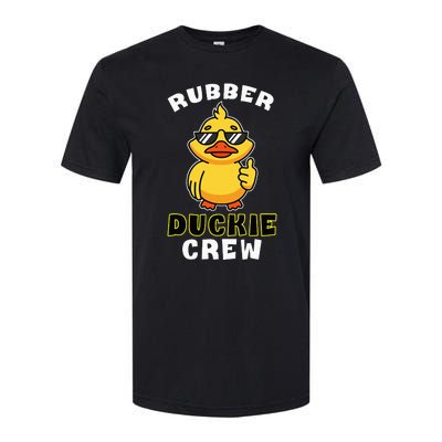 Rubber Duckie Crew Funny Yellow Duck Duckling Toy Cute Softstyle CVC T-Shirt