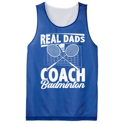 Real Dads Coach Badminton Badminton Player Shuttlecock Sport Gift Mesh Reversible Basketball Jersey Tank