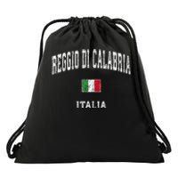 Reggio Di Calabria Italy Vintage Athletic Sports Drawstring Bag