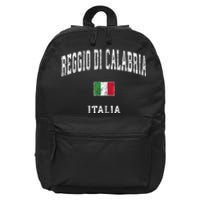 Reggio Di Calabria Italy Vintage Athletic Sports 16 in Basic Backpack