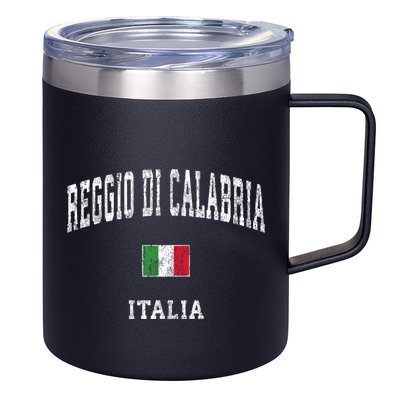Reggio Di Calabria Italy Vintage Athletic Sports 12oz Stainless Steel Coffee Mug
