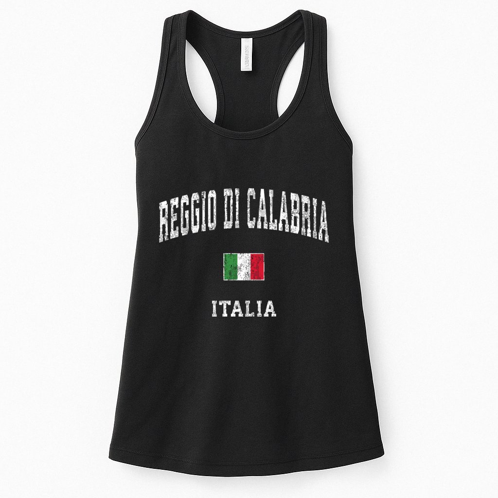 Reggio Di Calabria Italy Vintage Athletic Sports Womens Tank Top