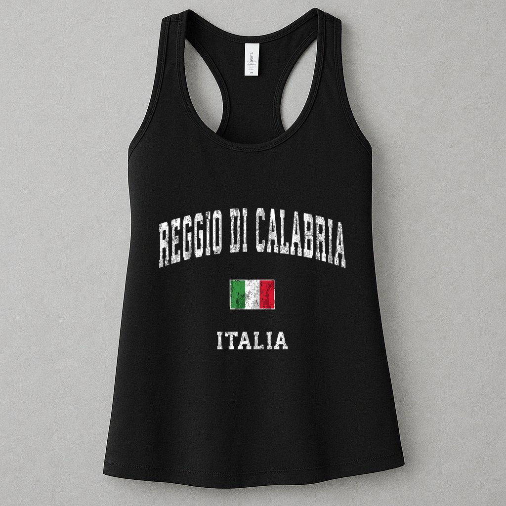 Reggio Di Calabria Italy Vintage Athletic Sports Womens Tank Top