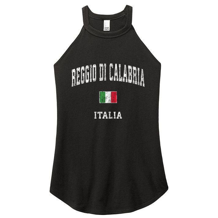 Reggio Di Calabria Italy Vintage Athletic Sports Women's Perfect Tri Rocker Tank