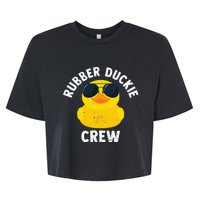 Rubber Duckie Crew retro Rubber Duck Bella+Canvas Jersey Crop Tee