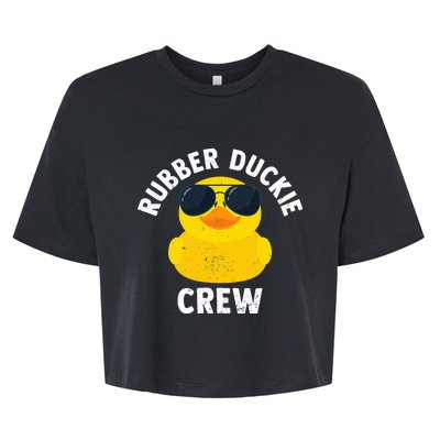 Rubber Duckie Crew retro Rubber Duck Bella+Canvas Jersey Crop Tee