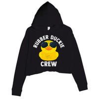 Rubber Duckie Crew retro Rubber Duck Crop Fleece Hoodie
