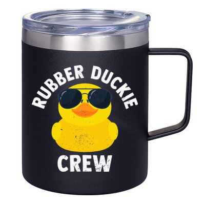 Rubber Duckie Crew retro Rubber Duck 12oz Stainless Steel Coffee Mug