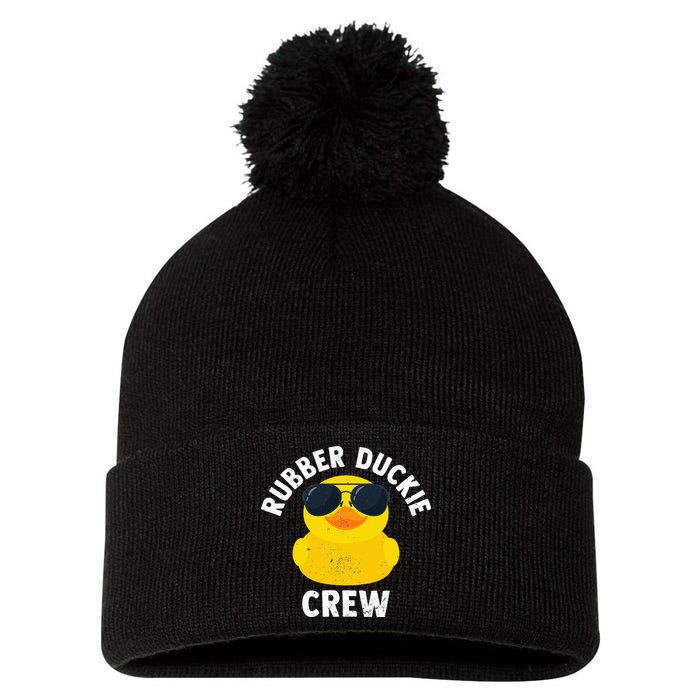 Rubber Duckie Crew retro Rubber Duck Pom Pom 12in Knit Beanie