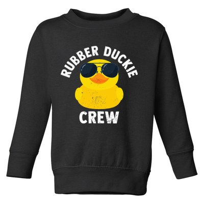Rubber Duckie Crew retro Rubber Duck Toddler Sweatshirt