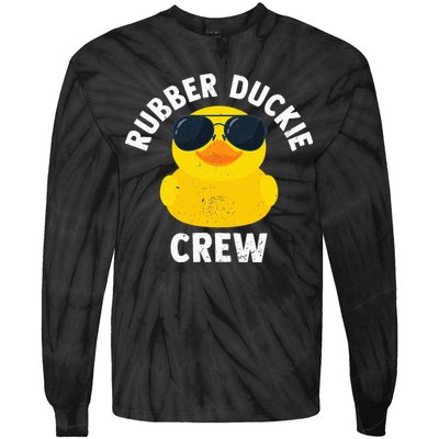 Rubber Duckie Crew retro Rubber Duck Tie-Dye Long Sleeve Shirt