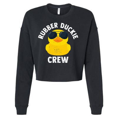 Rubber Duckie Crew retro Rubber Duck Cropped Pullover Crew