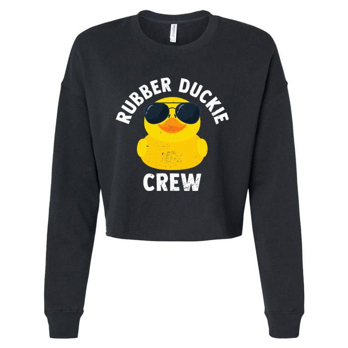 Rubber Duckie Crew retro Rubber Duck Cropped Pullover Crew