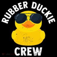 Rubber Duckie Crew retro Rubber Duck Cropped Pullover Crew