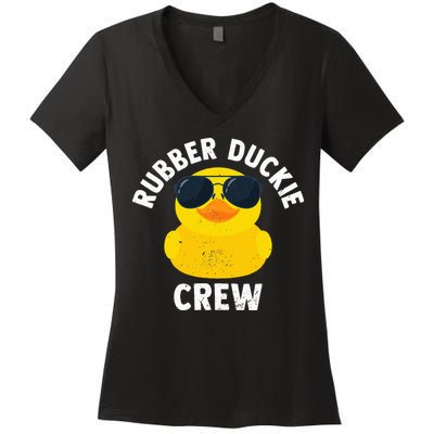 Rubber Duckie Crew retro Rubber Duck Women's V-Neck T-Shirt