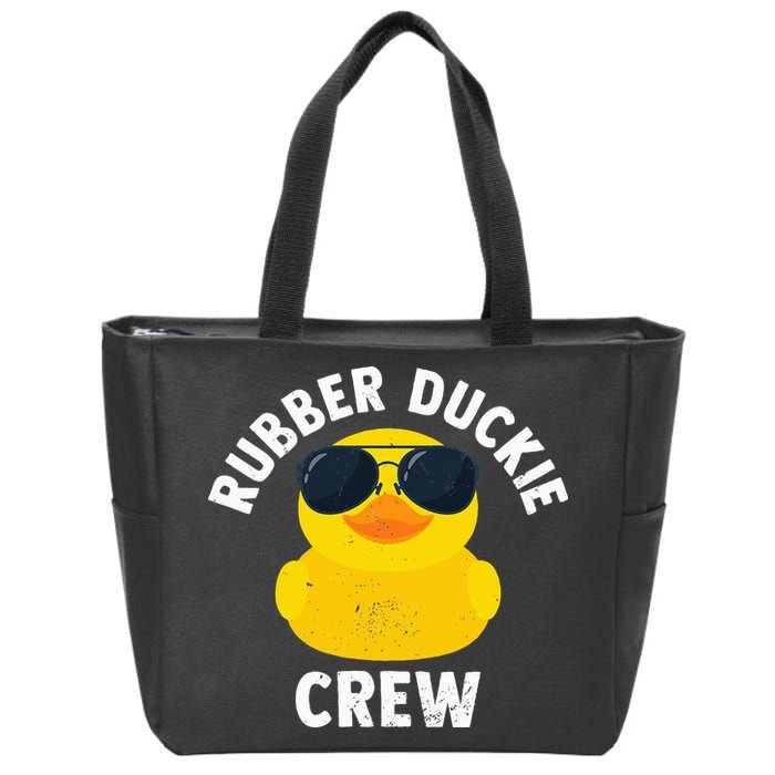 Rubber Duckie Crew retro Rubber Duck Zip Tote Bag