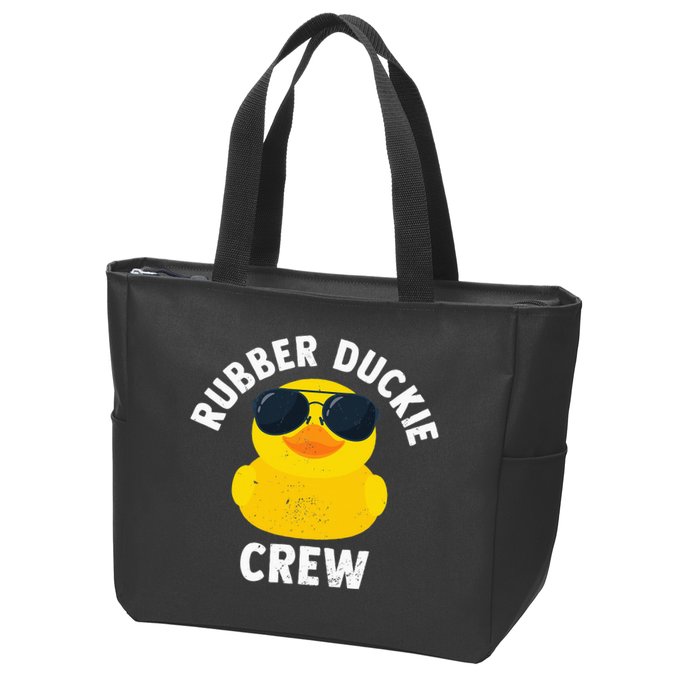 Rubber Duckie Crew retro Rubber Duck Zip Tote Bag