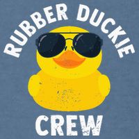 Rubber Duckie Crew retro Rubber Duck Garment-Dyed Sweatshirt