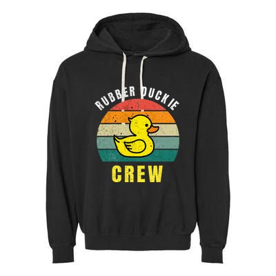 Rubber Duckie Crew Funny Rubber Duck Garment-Dyed Fleece Hoodie