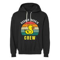 Rubber Duckie Crew Funny Rubber Duck Garment-Dyed Fleece Hoodie