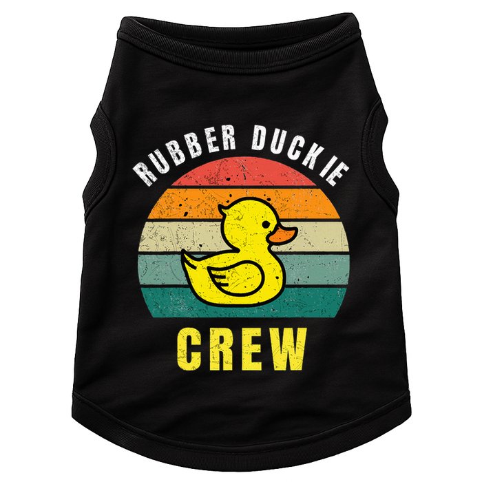 Rubber Duckie Crew Funny Rubber Duck Doggie Tank