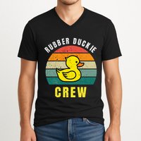 Rubber Duckie Crew Funny Rubber Duck V-Neck T-Shirt