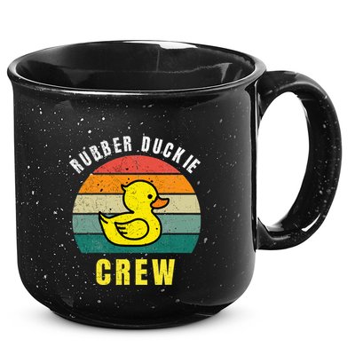 Rubber Duckie Crew Funny Rubber Duck 15oz Campfire Ceramic Mug
