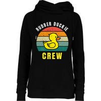 Rubber Duckie Crew Funny Rubber Duck Womens Funnel Neck Pullover Hood