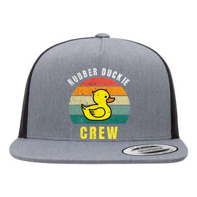 Rubber Duckie Crew Funny Rubber Duck Flat Bill Trucker Hat